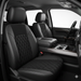 Leatherette seat cover with perforated Insert - Capped & Covered Leatherette seat cover with perforated Insert