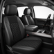 Leatherette seat cover with perforated Insert - Capped & Covered Leatherette seat cover with perforated Insert