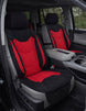 Neo-mesh easy fit seat cover with booster -Seat CoversFRONT BLACK/REDUniversal