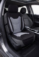 Neo-mesh easy fit seat cover with booster -Seat CoversFRONT BLACK/CHARCOALUniversal