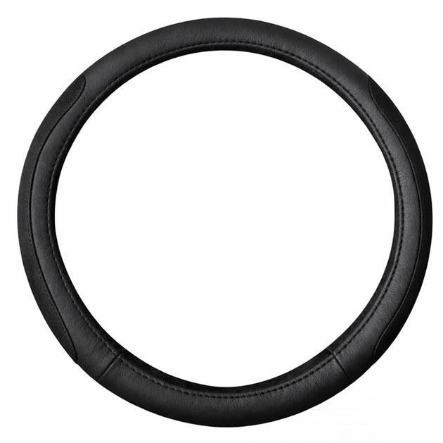 Capped's Steering wheel Covers in Leather -Seat CoversBlackUniversal