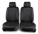Leatherette easy fit seat cover with diamond Insert -Seat CoversBLACK/BLACK
