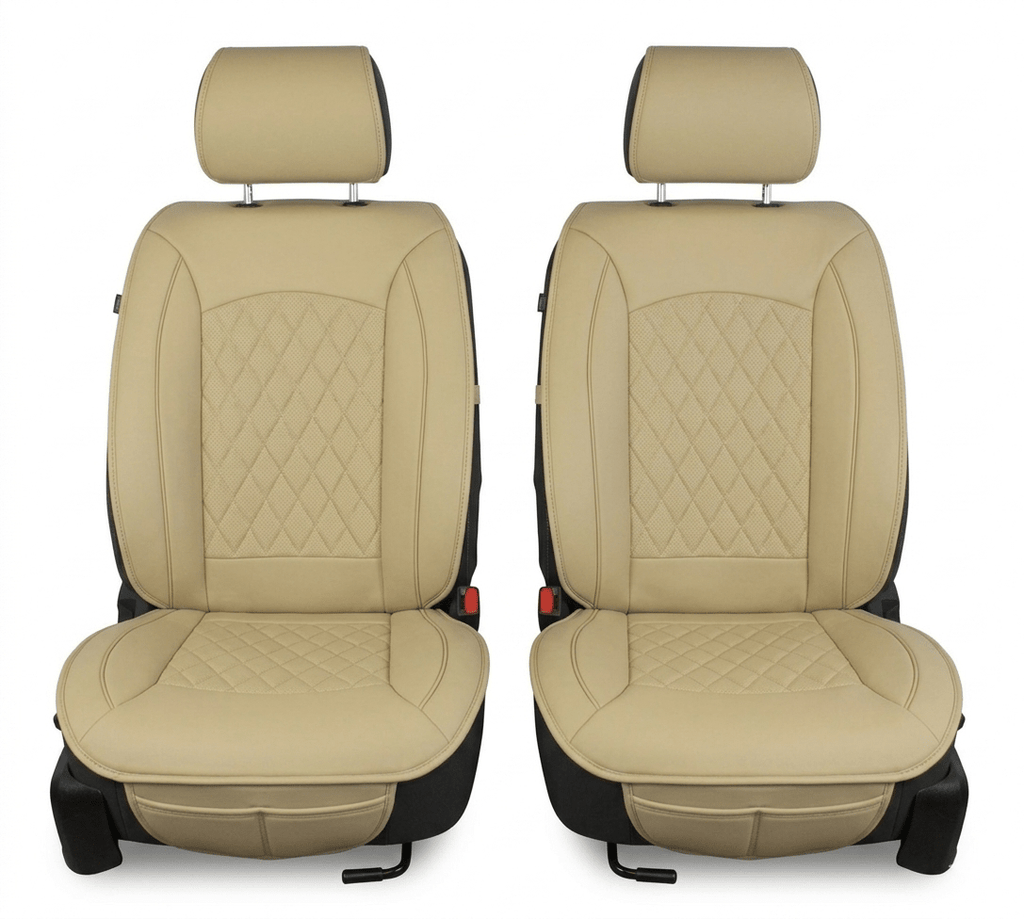 Leatherette easy fit seat cover with diamond Insert -Seat CoversSAND