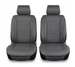 Leatherette easy fit seat cover with diamond Insert -Seat CoversCHARCOAL