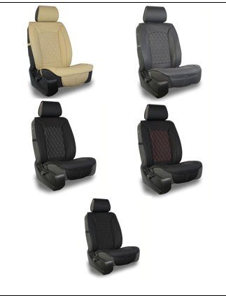 Leatherette easy fit seat cover with diamond Insert -Seat Covers