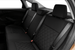 Leatherette car seat cover with diamond Insert -Seat Coversbucket lowback seats with adjustable headrestsREAR BLACK/BLACK