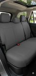 Leatherette Car Seat Cover with Breathable Inserts -Seat CoversREAR CHARCOAL