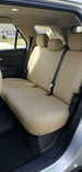 Leatherette Car Seat Cover with Breathable Inserts -Seat CoversREAR SAND