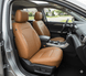 Leatherette Car Seat Cover with Breathable Inserts -Seat CoversFRONT CHARCOAL