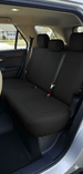 Leatherette Car Seat Cover with Breathable Inserts -Seat CoversREAR BLACK