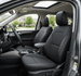 Leatherette Car Seat Cover with Breathable Inserts -Seat CoversFRONT BLACK/BLACK
