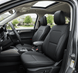 Leatherette Car Seat Cover with Breathable Inserts -Seat CoversFRONT BLACK/BLACK