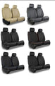 Leatherette Car Seat Cover with Suede Insert (PAIR) -Seat Covers