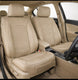 Leatherette Car Seat Cover with Suede Insert (PAIR) -Seat CoversFRONT SAND