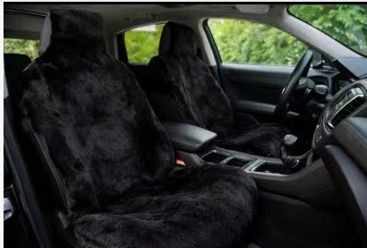 Luxury fleece Easy fit seat cover -Seat Coversbucket lowback seats with adjustable headrestsBLACK