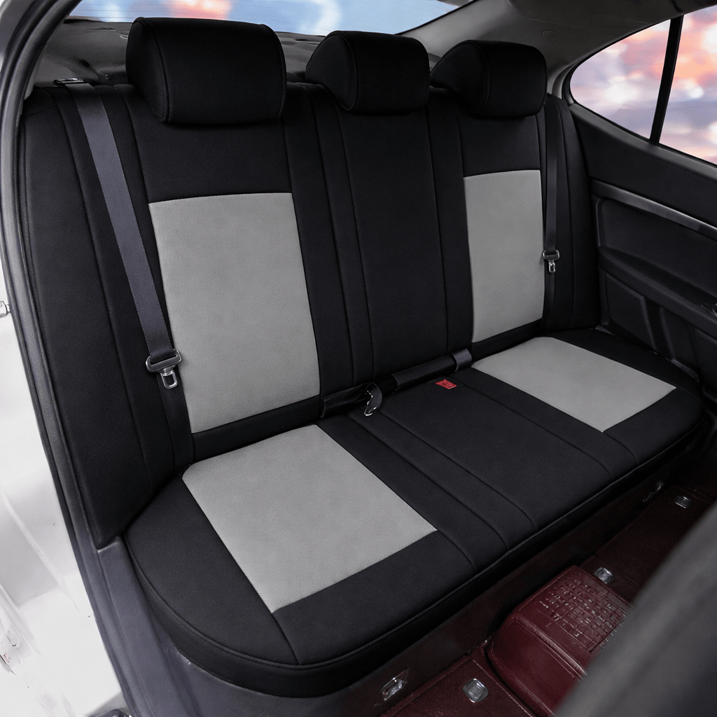 Neo-mesh easy fit seat cover with booster -Seat CoversREAR BLACK/CHACOALUniversal