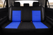 Neo-Mesh seat cover with memory foam booster Insert -Seat CoversREAR BLACK AND BLUE