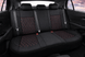 Neoprene seat cover with diamond Insert -Seat CoversREAR BLACK WITH RED STITCH