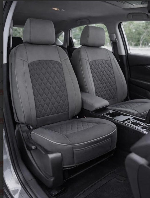 Neoprene seat cover with diamond Insert -Seat CoversCHARCOAL