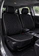 Neoprene seat cover with diamond Insert -Seat CoversBLACK/CHARCOAL