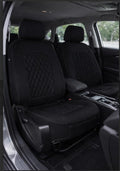 Neoprene seat cover with diamond Insert -Seat CoversBLACK/BLACK