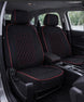 Neoprene seat cover with diamond Insert -Seat CoversBLACK/RED