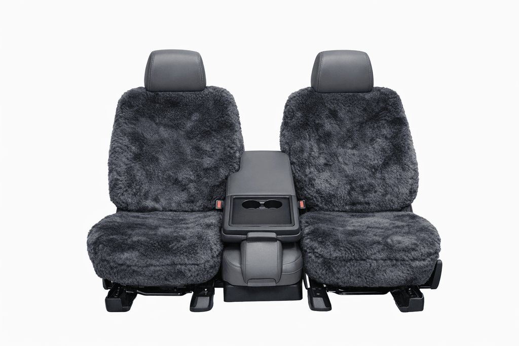 Sheepskin superfit lowback seat cover -Seat CoversCHARCOAL
